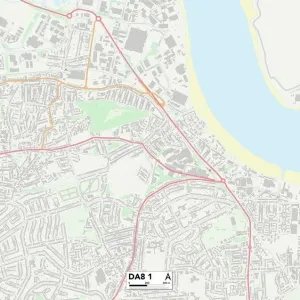 Bexley DA8 1 Print Map Postcode Sector Bexley DA8 1 Print Map Postcode Sector