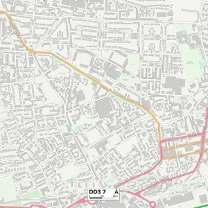 Dundee DD3 7 Print Postcode Sector Map