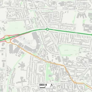 Dundee DD3 8 Postcode Sector Print Map