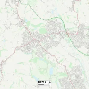 Amber Valley DE75 7 Print Map Amber Valley DE75 7 Print Map