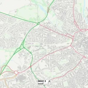 Derby DE22 3 Postcode Sector Print Map Derby DE22 3 Postcode Sector Print Map