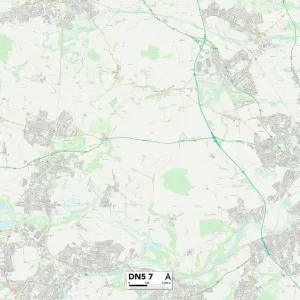 Doncaster DN5 7 Postcode Sector Print Map Doncaster DN5 7 Postcode Sector Print Map