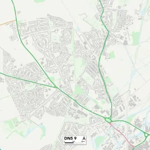 Doncaster DN5 9 Print Map Postcode Sector Doncaster DN5 9 Print Map Postcode Sector
