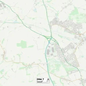 Doncaster DN6 7 Postcode Sector Map Print Doncaster DN6 7 Postcode Sector Map Print