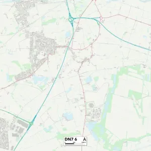 Doncaster DN7 6 Postcode Sector Print Map Doncaster DN7 6 Postcode Sector Print Map