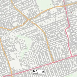 Newham E6 1 Postcode Sector Print Map