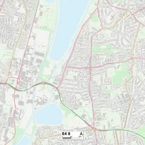 Waltham Forest E4 8 Postcode Sector Print Map