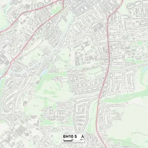 Edinburgh EH10 5 Print Map Sector