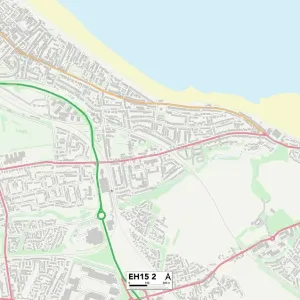 Edinburgh EH15 2 Print Map Sector