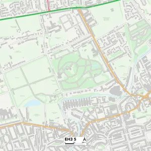 Edinburgh EH3 5 Print Map Sector