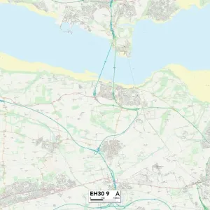 Edinburgh EH30 9 Print Map Sector