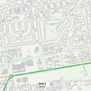Edinburgh EH5 2 Postcode Sector Print Map