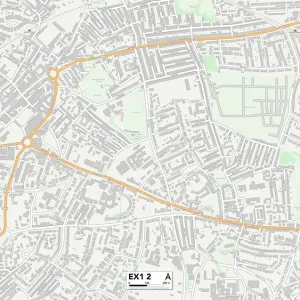Exeter EX1 2 Postcode Sector Print Map Exeter EX1 2 Postcode Sector Print Map