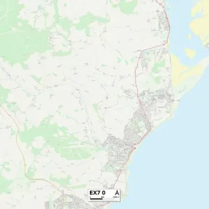Prints of Postcode Sector Maps Prints: EX - Exeter