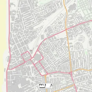 Blackpool FY1 3 Print Map Sector