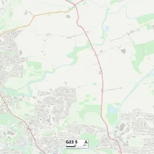 Glasgow G23 5 Print Map Sector Glasgow G23 5 Print Map Sector