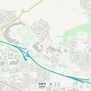 Glasgow G34 9 Print Map Sector Glasgow G34 9 Print Map Sector