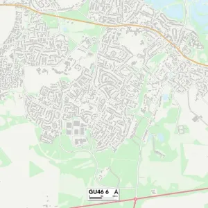 GU46 6 Postcode Sector Print Map GU46 6 Postcode Sector Print Map