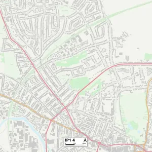 IP1 4 Print Map of Ipswich Postcode Sector IP1 4 Print Map of Ipswich Postcode Sector