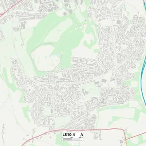 Leeds LS10 4 Print Postcode Sector Map Leeds LS10 4 Print Postcode Sector Map