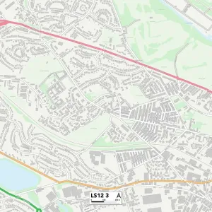 Leeds LS12 3 Postcode Sector Print Map Leeds LS12 3 Postcode Sector Print Map