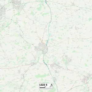 Leeds LS22 5 Postcode Sector Print Map Leeds LS22 5 Postcode Sector Print Map