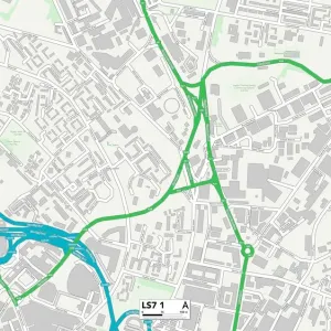 Leeds LS7 1 Postcode Sector Print Map Leeds LS7 1 Postcode Sector Print Map
