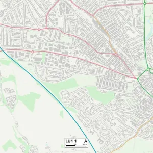Luton LU1 1 Postcode Sector Print Map Luton LU1 1 Postcode Sector Print Map