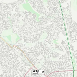 Luton LU3 2 Postcode Sector Print Map Luton LU3 2 Postcode Sector Print Map
