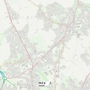 Oldham OL2 6 Print Map Sector Oldham OL2 6 Print Map Sector