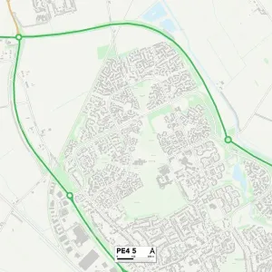 Peterborough PE4 5 Print Map Sector