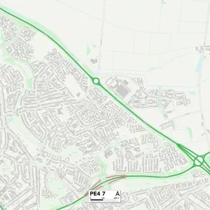 Peterborough PE4 7 Print Map Sector