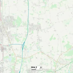 RH6 9 Postcode Sector Print Map of Crawley RH6 9 Postcode Sector Print Map of Crawley