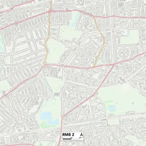 RM8 2 Postcode Sector Print Map of Barking and Dagenham RM8 2 Postcode Sector Print Map of Barking and Dagenham