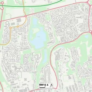 RM16 6 Postcode Sector Print Map RM16 6 Postcode Sector Print Map