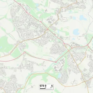 Barnsley S73 0 Print Map Sector Barnsley S73 0 Print Map Sector