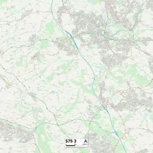 Barnsley S75 3 Print Map Sector Barnsley S75 3 Print Map Sector