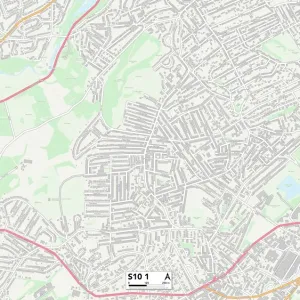 Sheffield S10 1 Print Map Postcode Sector Sheffield S10 1 Print Map Postcode Sector