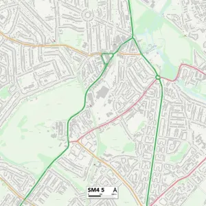 Merton SM4 5 Karte Merton SM4 5 Karte
