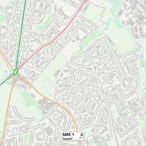 Sutton SM5 1 Karte Sutton SM5 1 Karte
