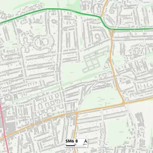 Sutton SM6 8 Karte Sutton SM6 8 Karte