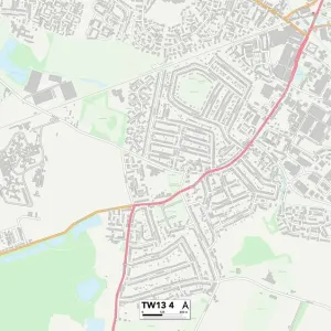 Hounslow TW13 4 Map