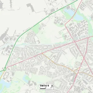 Hounslow TW14 9 Map