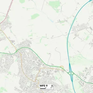 Wakefield WF5 9 Print Map Sector Wakefield WF5 9 Print Map Sector