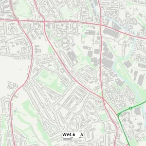 Wolverhampton WV4 6 Print Map Sector Wolverhampton WV4 6 Print Map Sector