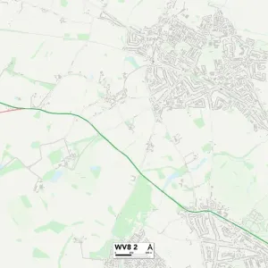Wolverhampton WV8 2 Postcode Sector Print Map Wolverhampton WV8 2 Postcode Sector Print Map