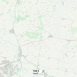 York YO8 5 Print Postcode Sector Map