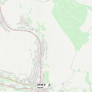 Rhondda Cynon Taf CF39 0 Map