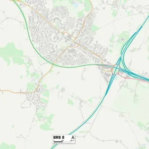 Postcode Sector Maps Wooden Jigsaw Puzzle Collection: BR - Bromley