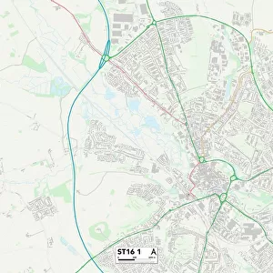 Staffordshire ST16 1 Map